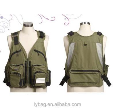 China Polyester Cotton One Size Fits Plus Fly Fishing Vest For Men for sale