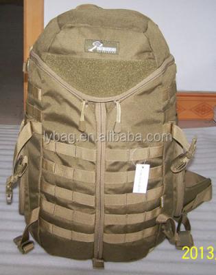 China Durable Army Backpack Military Khaki Color 900D Material for sale