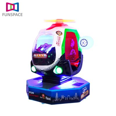 China Game City Mall Playground Cartoon Air Taxi Theme Paren-child Coin Operated Children Ride Game Machine For Game City for sale