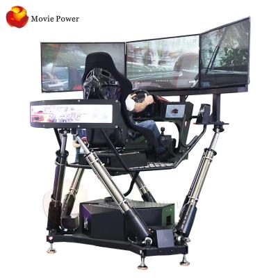 China Metal ; acrylic earn money vr racing simulator dynamic platform driving simulator equipment for virtual reality center for sale