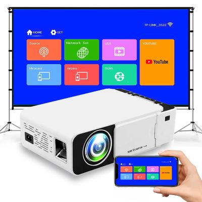 China Native Portable Video Projector Hologram HD Resolution T5 Speakers Built-in Projector Light WIFI Same Screen Projector for sale