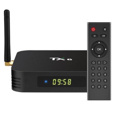 China 12 YEARS FACTORY OEM TV BOX Customize Allwinner H6 Quad Full HD 4GB RAM 32GB ROM Android 9.0 TX6 TV Box Customized 4K Core for sale