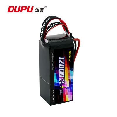 China New product Dupu plant protection drone 6S 12000mah multi-axis drone model aircraft remote control lithium battery 185*71*55mm for sale