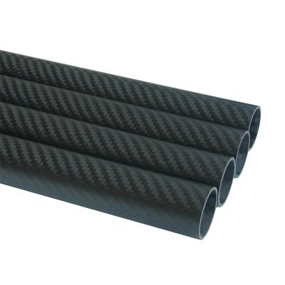 China 26*28 *1000MM 3K Carbon Fiber Tube Twill Carbon Tube Matte Tube 26*28 for sale