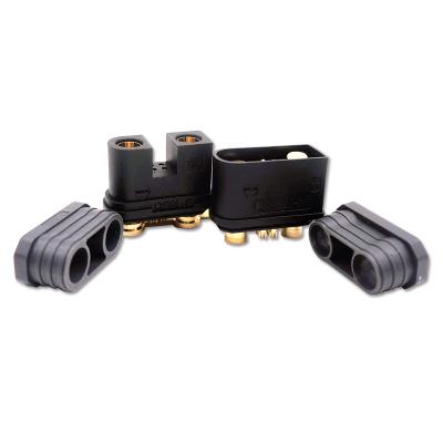 China PA QS9L 180A Anti-fire Large Gold Banana Male Female Connector Sparkproof Battery Current Plug For RC Drone for sale