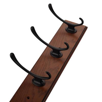 China Antique Zinc Alloy Clothing North America Black Filta Clothes Hooks 6582 for sale