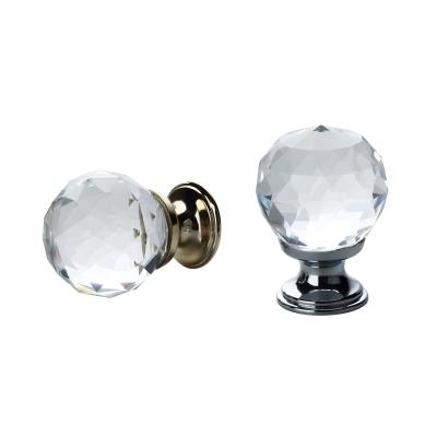 China Wholesale Contemporary Elegant Shiny Crystal Cabinet Knobs for sale