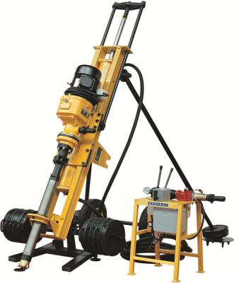 China Famous China HQD100A Small DTH Electric Hard Rock Blasthole Type Bracket Portable Drilling Rig for sale