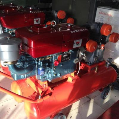 China Lubricated Inderstrial Diesel Engine 7bar Mobile Mining Used Air Compressor For Drilling Rig for sale