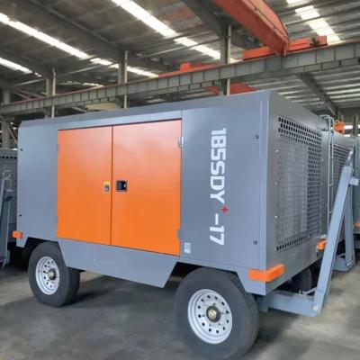 China Zega 185SDY-24 Lubricated Industrial Portable Electric Screw Air Compressor for sale