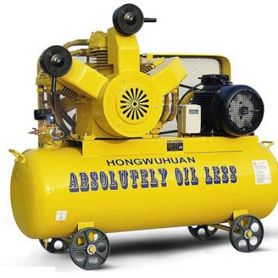 China 15kw 20hp 7bar vertical low noise moving piston lubricated oil free air compressor for sale