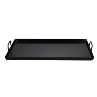 China Non-Stick Sustainable Stainless Steel Bake Tray Kitchen Sheet Pan Roast Pan Flat Baking Double Handle for sale