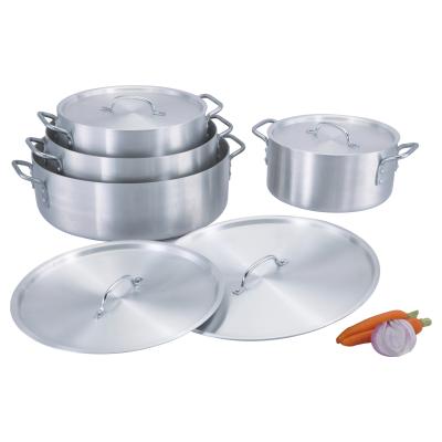 China Stocked Aluminum Sauce Pot Cookware Set For Restaurant for sale