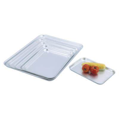 China Sustainable 6PCS Aluminum Bake Pan Set Meal Plate Trays for sale