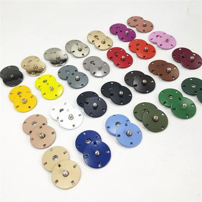 China Viable Dry Clean Washable Nickel Free Clothing Accessories Around 4 Hole Snap Fastener Sewing On Metal Snap Buttons for sale