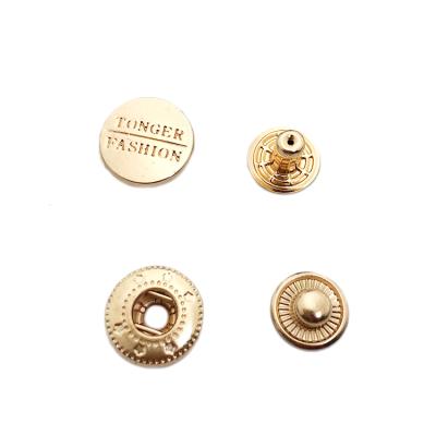 China Durable Washable Dry Cleaning Apparel Accessories Brand Metal Nickel Free Custom Button for sale