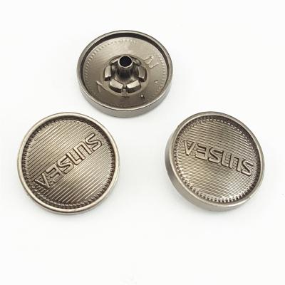 China High Quality Push Button Cut Brand Nickel Free Washable Viable Logo Button Custom Snap Button Metal Dry Cleaning Wholesale Price For Clothes for sale