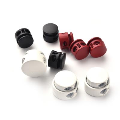 China Wholesale Adjustable Toggle Metal Rope Stopper Cord Lock Elastic Fixed Buckle Stopper Nickel Free For Garment for sale