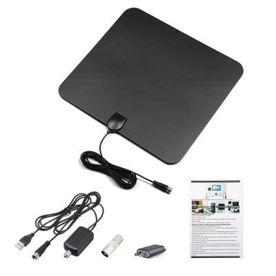 China 28dBI Gain Indoor Wide Range 1080p 4K Digital TV Antenna For HDTV 250*223MM for sale