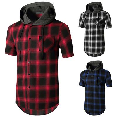 China Anti-pilling 2022 wholesale mens flannel shirt shorts sleeve casual shirt jacket for men for sale