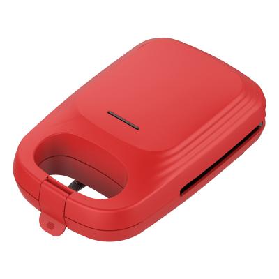 China Household Single Detachable 600W Sandwich Maker Thermostatically Controlled Two Pilot Lights CE / ROSH /LFGB Approved for sale