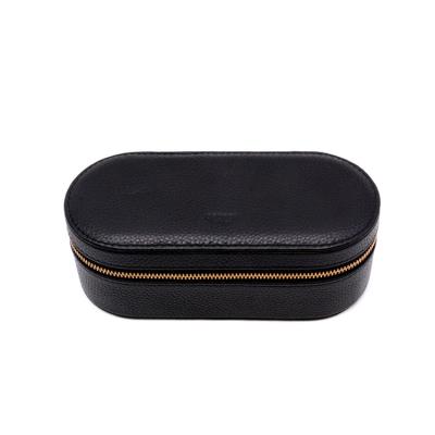 China Fashionable and Simple Wholesale High Quality Jewelry Earring Travel Jewelry Box Portable Leather Organizer for sale