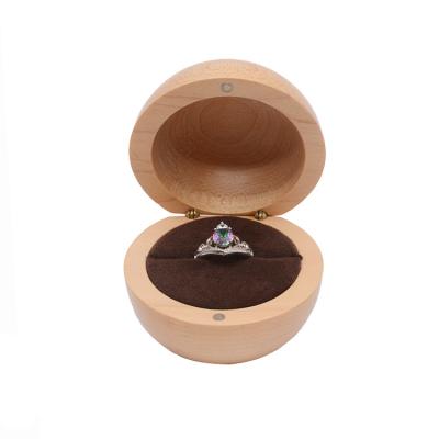 China Small Delicate Wood Custom Wholesale Wooden Ring Packaging Box Jewelry Box for sale