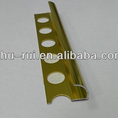 China Decorations Tile Trim Aluminum Round Edge, Ceramic Tile Edge Trim, Decorative Tile Trim for sale