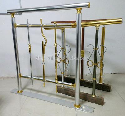 China Modern Indoor Stainless Steel And Aluminum Stairs Railings Design for sale