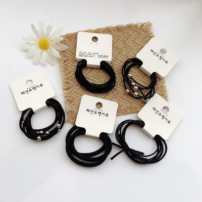 China Fashion/latest simple china new model black women of an elastic band high level of hair accessories a basic wild elastic elastic band for sale