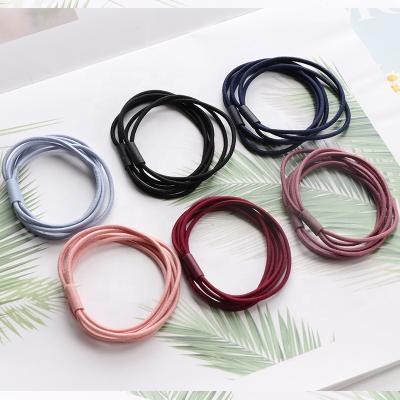 China Fashion / simple wholesale scrunchies headband Korean woman hair accessories high elastic elastic band three-in-one hair tie for sale