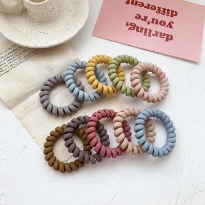 China Fashion/China simple online sale color telephone wiring hair tie Japanese and Korean tie of the latest hair style design for sale