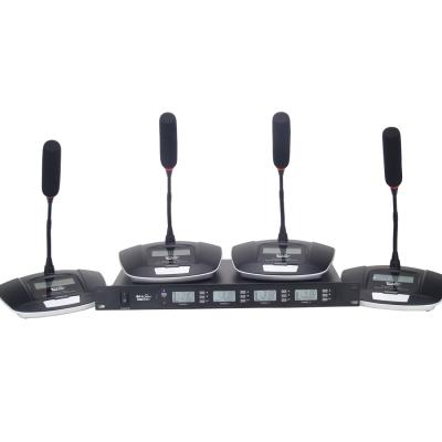 중국 UHF multichannel wireless conference microphone system kit transceiver desktop microphone 판매용