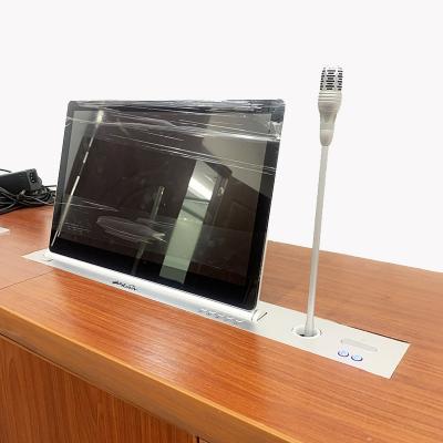 Cina Hidden Conference LCD Monitor Lift Paperless Motorized Aluminum Alloy Remote Control in vendita