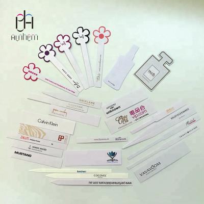 China paper & Cardboard new arrival hot sale customized perfume blotter with LOGO printing, M-107 for sale