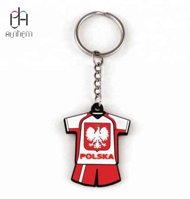 China Promotion 3D PVC Rubber Plastic Soft Key Chain Clothes Shape Key Chain With Logo Printing, IC-401 for sale