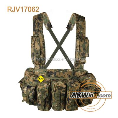 China ak 47 Military Tactical Pocket Magazine Pocket Magazine Reload 6-Mag Bandolier Vest Rugged Rig RJV17062 for sale