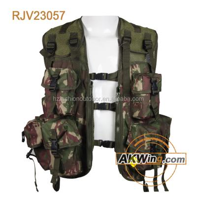 China Wholesale Woodland Camouflage PLCE Combat Tactical Vest Hunting Vest RJV23057 for sale