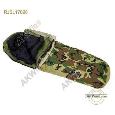 China Mummy Military Modular Army Sleeping Bags System Extreme Cold Resistant Woodland for sale