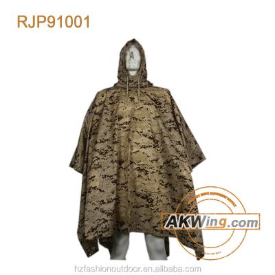 China Mil-COM Ripstop Polyester Strong Waterproof Army Basha Military Poncho for sale