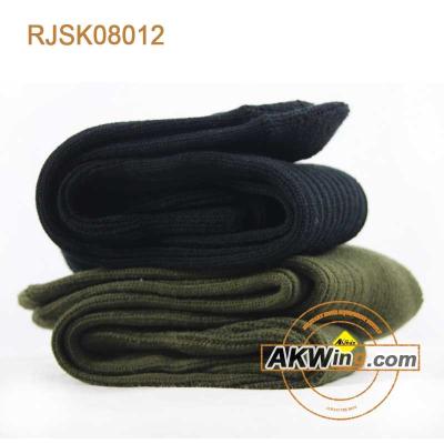 China Black Woolen Issue Wool Government Military Socks Land Force Socks for sale