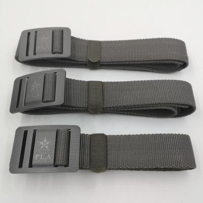 China Breathable Nylon Canvas Men's Military Tactical Waist Belt With Metal Buckle for sale