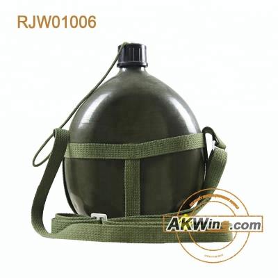 China Olive Green Alu Military Canteen Army Water Bottle for sale