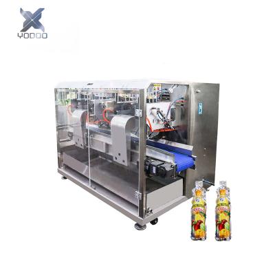 China 4 Nozzles Automatic Pouch Food Juicer Pouch Juice Machine Liquid Filler Pouch Filling Spouted Filling and Sealing Machine for sale