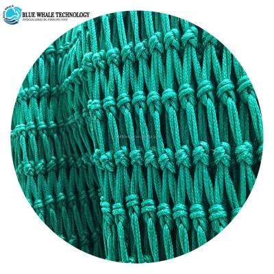 China Multifilament Blue Whale Brand Twine Rope Plastic Fishing Net With Stable Quality for sale