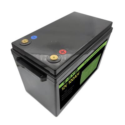 China Deep Cycle Battery 12V Deep Cycle Lithium Ion Battery 12V 100Ah Lifepo4 Battery Pack For Solar Power Systems Golf Car for sale