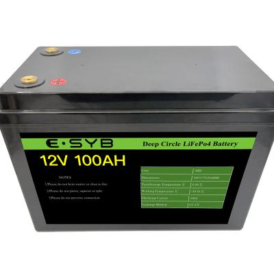 China OEM 12 Volt 100AH ​​Solar Powered Battery 12.8V 100AH ​​LIfepo4 System Battery Pack Customized for sale