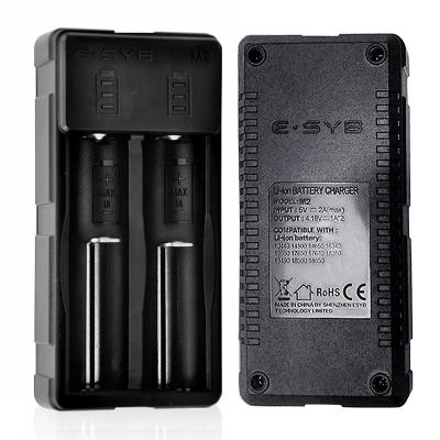 China Universal Flashlight Smart Battery Charger With USB 18650 Battery 2 Slot Charger 3.7V for sale