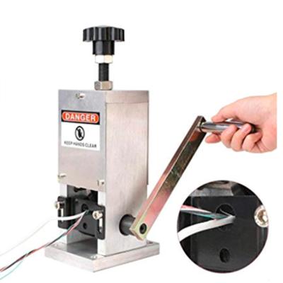 China Manual Drop Copper Wire Cable Stripping Stripping Machine for Cable Wire Stripping Connector and Cutter Drill for sale