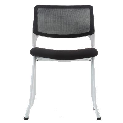 China SL-1633C Contemporary Finished White Plastic Back Mesh Office Plastic Chair Stackable for sale